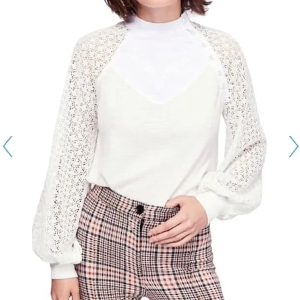 NWT Free People Sweetest Thing Thermal in Ivory